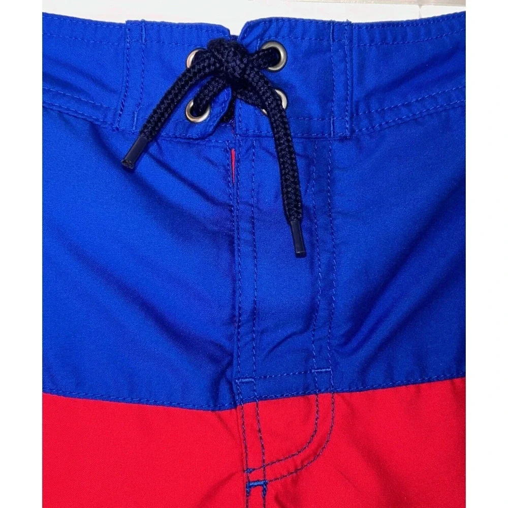 Ralph Lauren Polo Board Swim Trunk Shorts Teen Boys 14-16 L Color Stripes